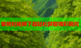 蜜桃短视频下载轻松获取精彩瞬间